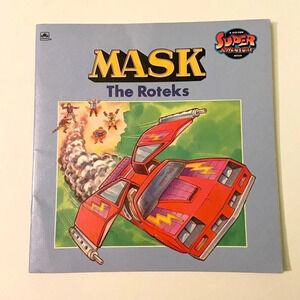 Vintage 1986  Mask The Roteks Golden Super Adventure Golden Book